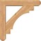 Ekena Millwork Merced Craftsman Smooth Bracket w/ Offset Brace, Western Red Cedar, 5 1/2"W x 26"D x 26"H BKT0604X26X26MRC04SWR - alternate 3